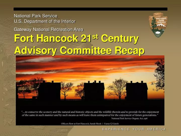 fort hancock 21 st century advisory committee recap