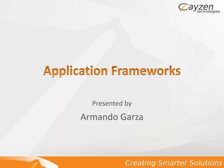 application frameworks