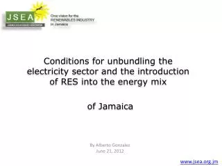 Conditions for unbundling the electricity sector and the introduction of RES into the energy mix