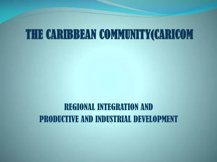 the caribbean community caricom