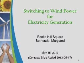 Switching to Wind Power for Electricity Generation