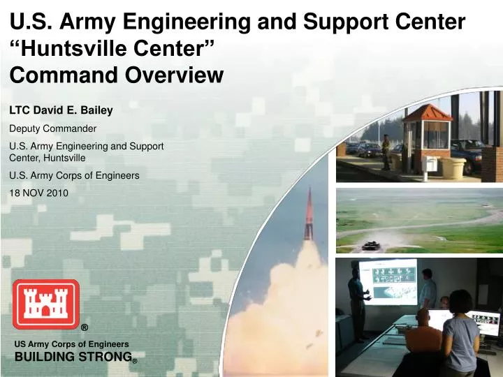 u s army engineering and support center huntsville center command overview