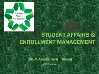 student affairs enrollment management