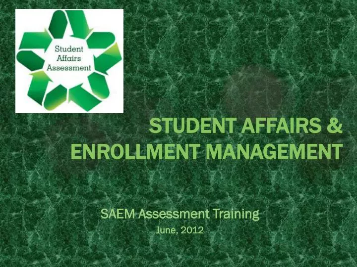 student affairs enrollment management