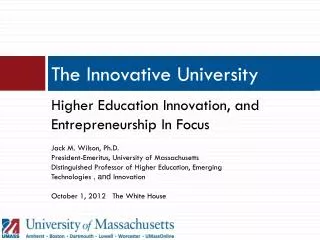 The Innovative University