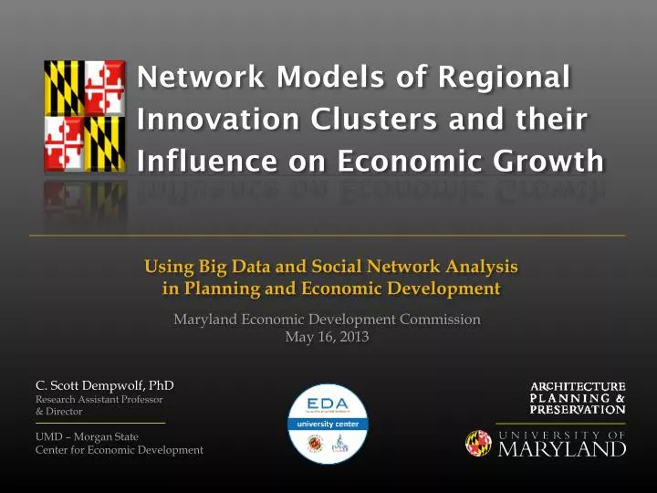 network models of regional innovation clusters and their influence on economic growth