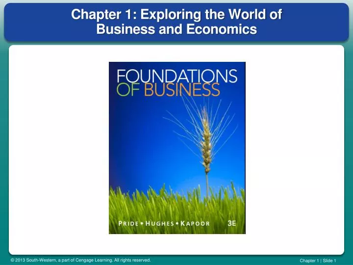 chapter 1 exploring the world of business and economics