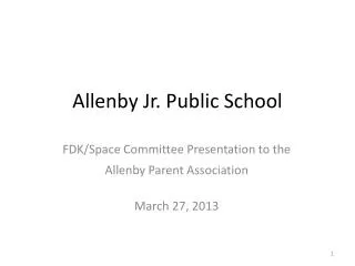 Allenby Jr. Public School