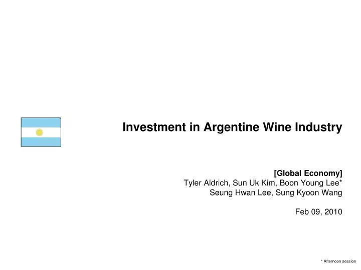 investment in argentine wine industry