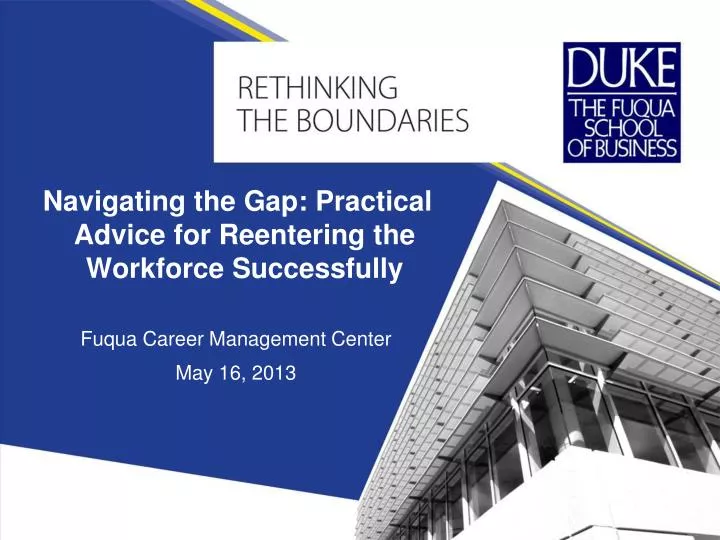navigating the gap practical advice for reentering the workforce successfully