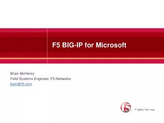 F5 BIG-IP for Microsoft