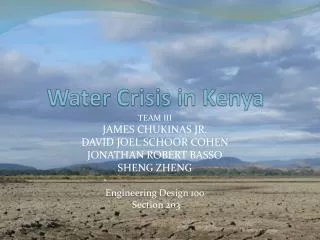 Water Crisis in Kenya