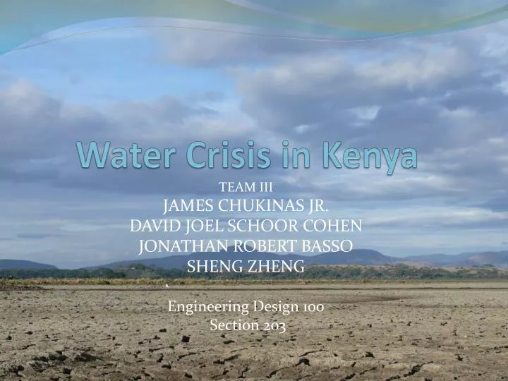 water crisis in kenya