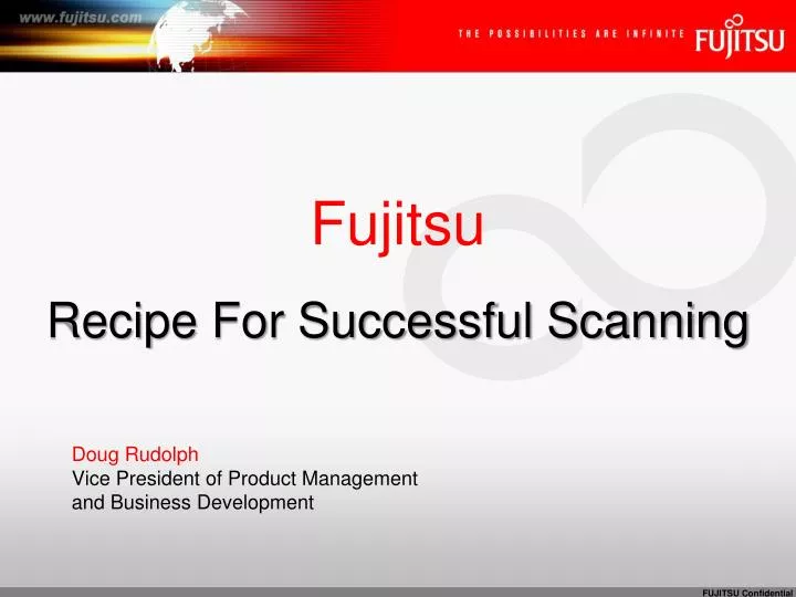 fujitsu recipe for successful scanning