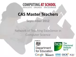 CAS Master Teachers