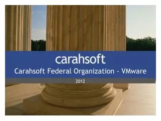 Carahsoft Federal Organization - VMware