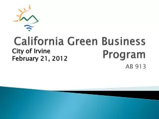 California Green Business Program