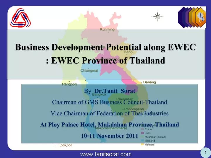 business development potential along ewec ewec province of thailand
