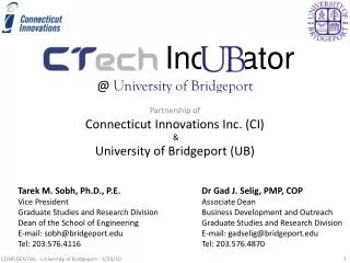 Inc ator @ University of Bridgeport