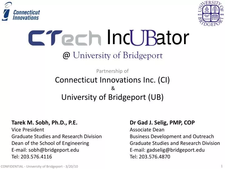inc ator @ university of bridgeport