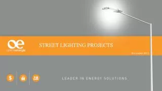 STREET LIGHTING PROJECTS