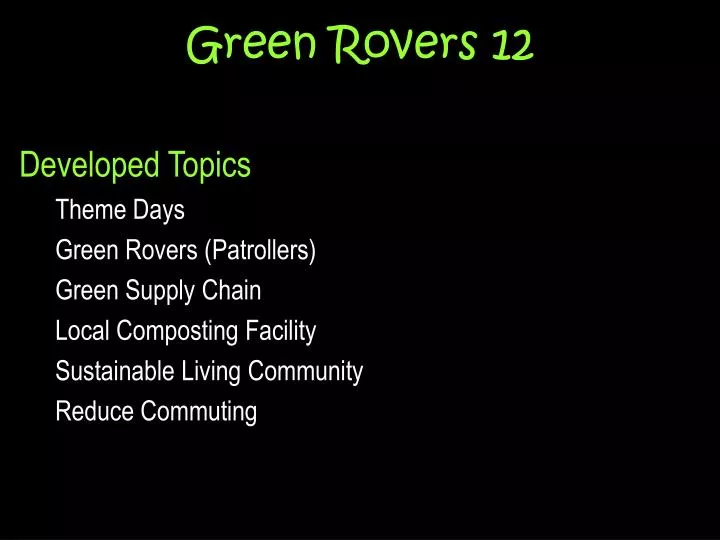green rovers 12