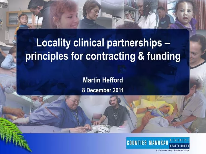 locality clinical partnerships principles for contracting funding martin hefford