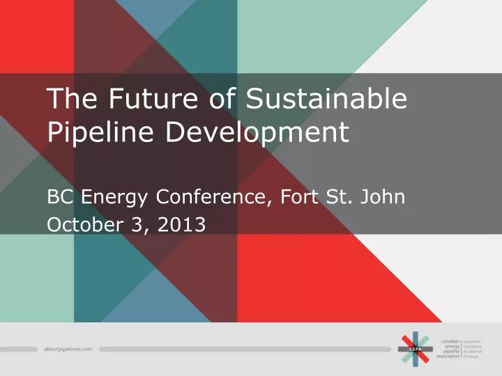 the future of sustainable pipeline development
