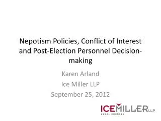 Nepotism Policies, Conflict of Interest and Post-Election Personnel Decision-making
