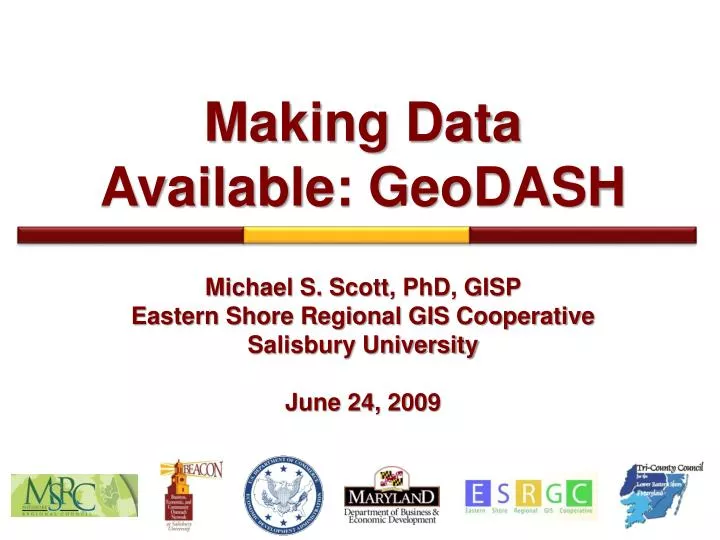 making data available geodash