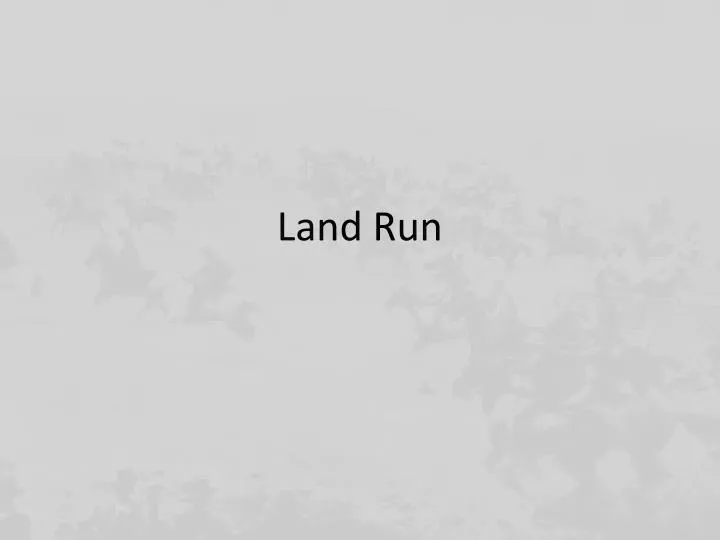land run