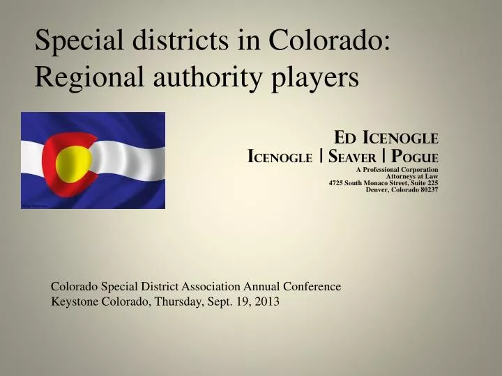 special districts in colorado regional authority players