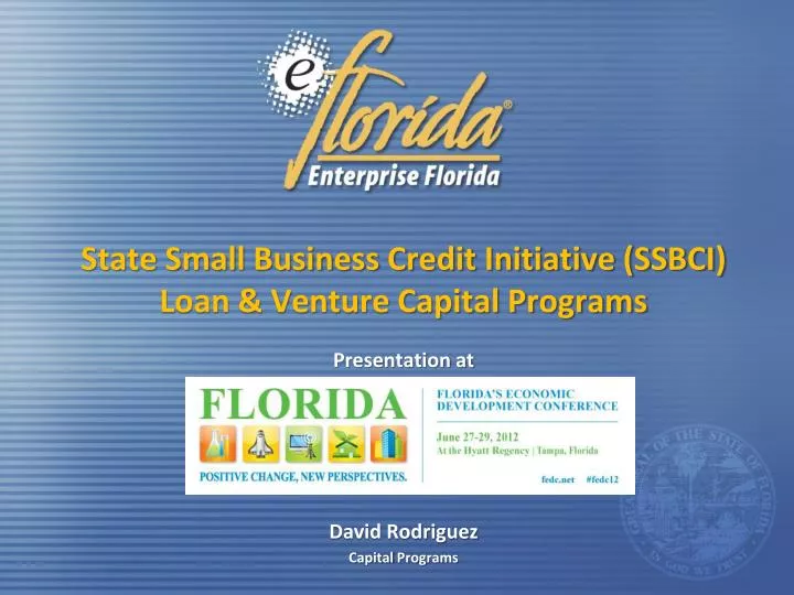 state small business credit initiative ssbci loan venture capital programs