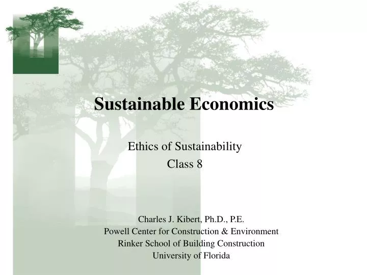 sustainable economics