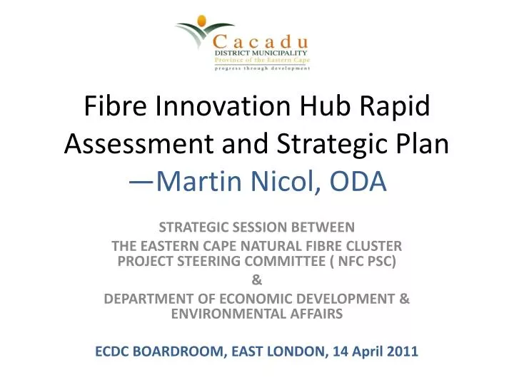 fibre innovation hub rapid assessment and strategic plan martin nicol oda