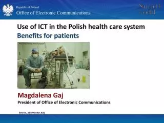 Use of ICT in the Polish health care system Benefits for patients