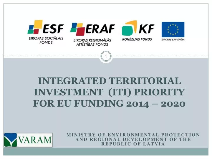 integrated territorial investment iti priorit y for eu funding 2014 2020