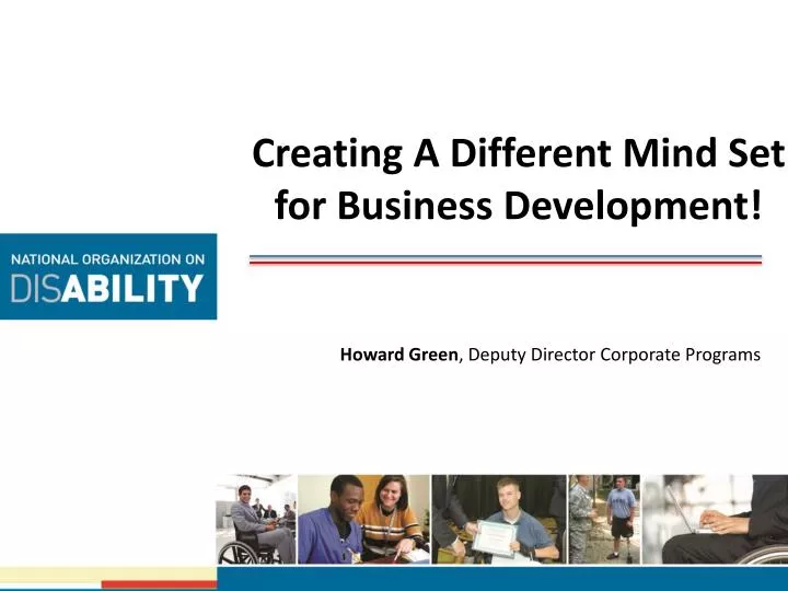 creating a different mind set for business development