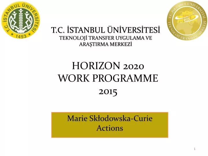 horizon 2020 work programme 201 5