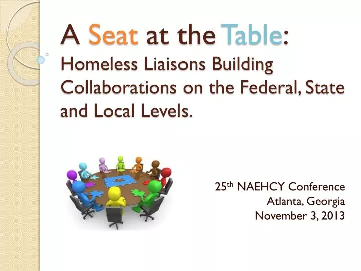 a seat at the table homeless liaisons building collaborations on the federal state and local levels