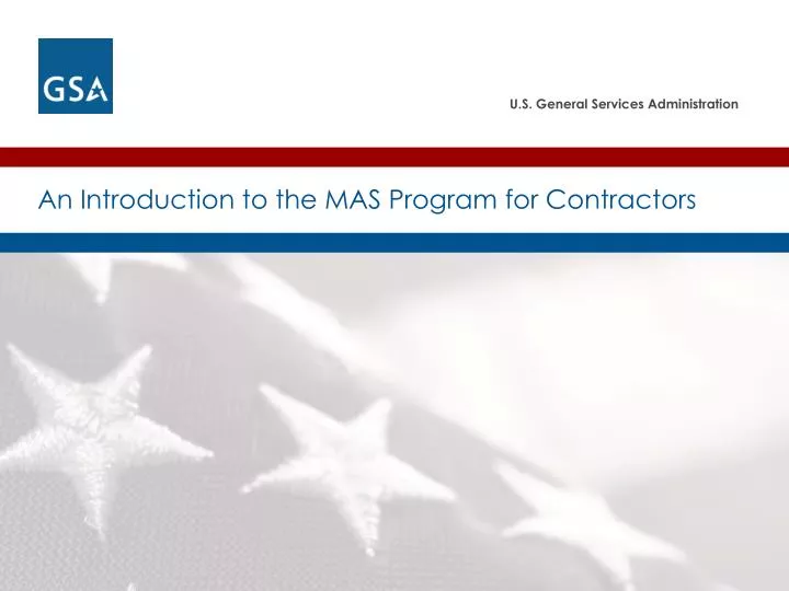 an introduction to the mas program for contractors
