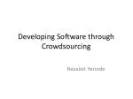 Developing Software through Crowdsourcing - slide 1