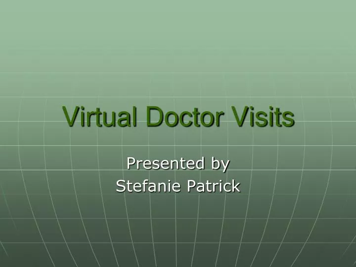 virtual doctor visits