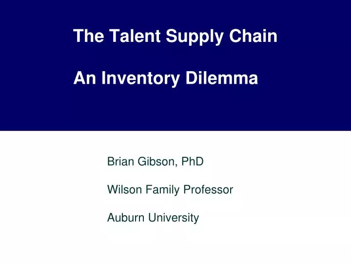 the talent supply chain an inventory dilemma