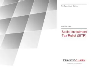 Social Investment Tax Relief (SITR)