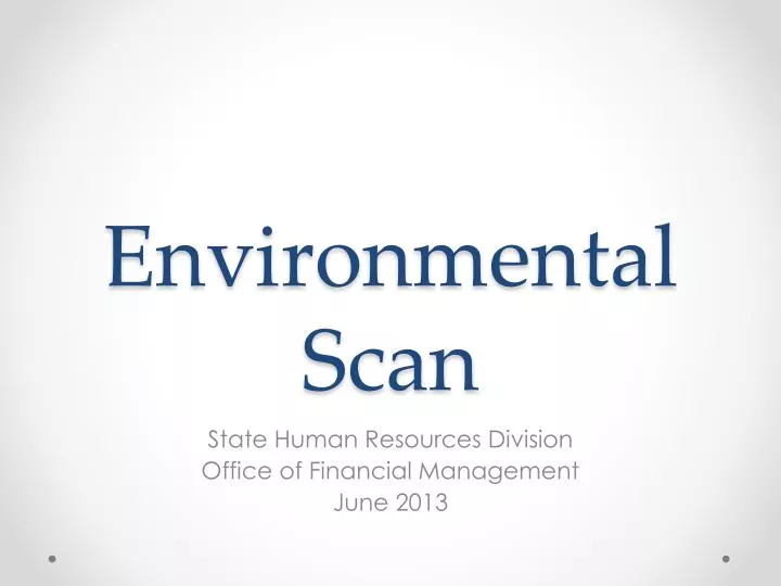 environmental scan