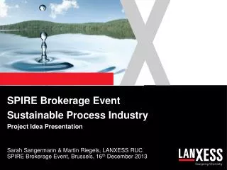 SPIRE Brokerage Event Sustainable Process Industry