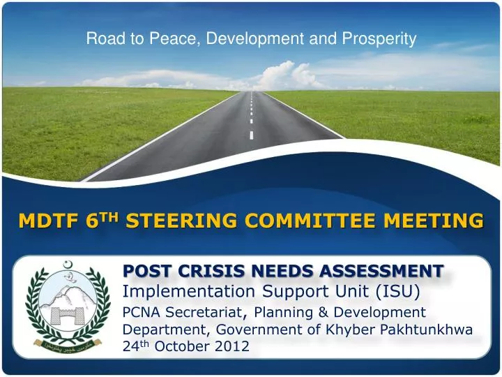 mdtf 6 th steering committee meeting