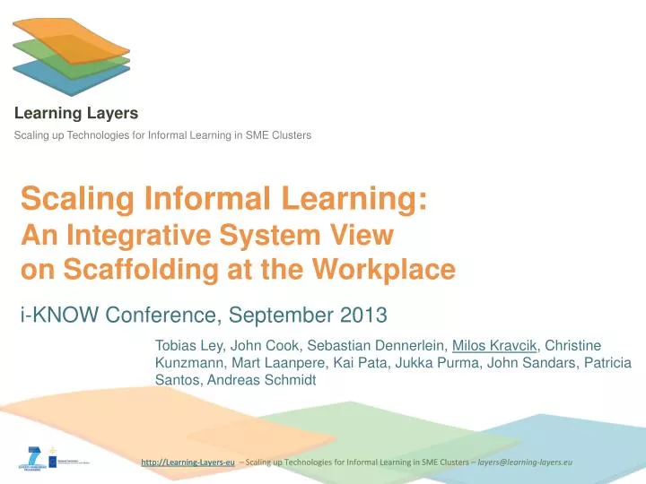 scaling informal learning an integrative system view on scaffolding at the workplace