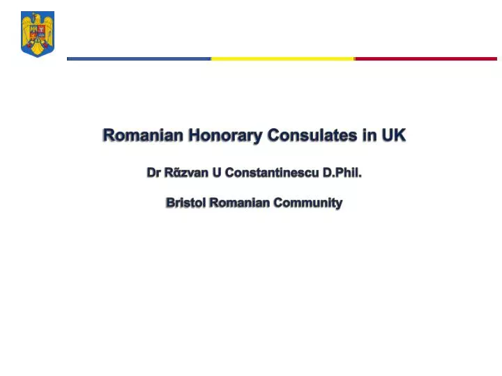 romanian honorary consulates in uk dr r zvan u constantinescu d phil bristol romanian community